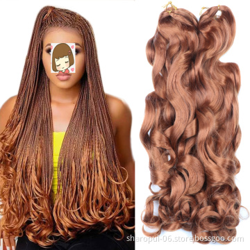 Spiral Braiding Hair Extension Synthetic Afro Bulk Jumbo Curl Wavy Box Crochet Braids